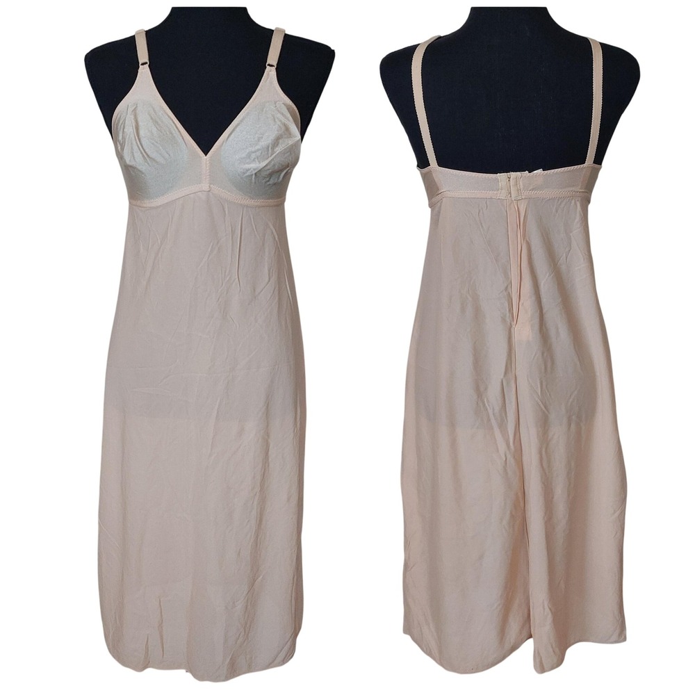 Vintage Swegmark of Sweden Saks Fifth Avenue‎ Full Slip Bra 36C